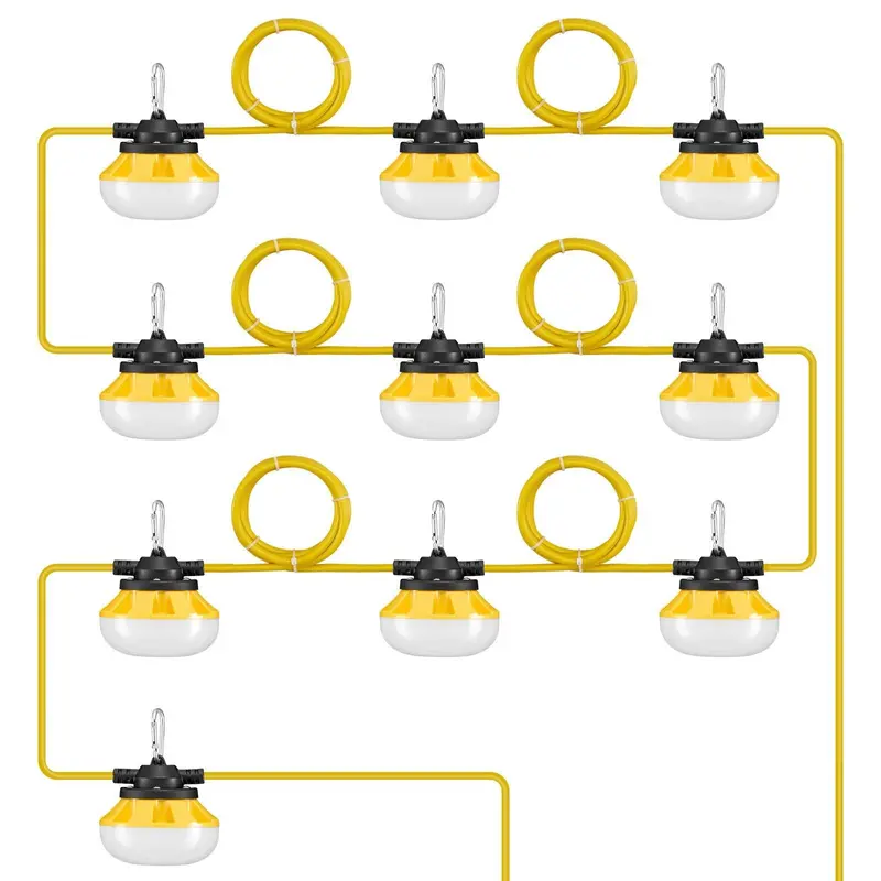100Ft Construction String Lights 100W 10000Lm Connectable Waterproof 1