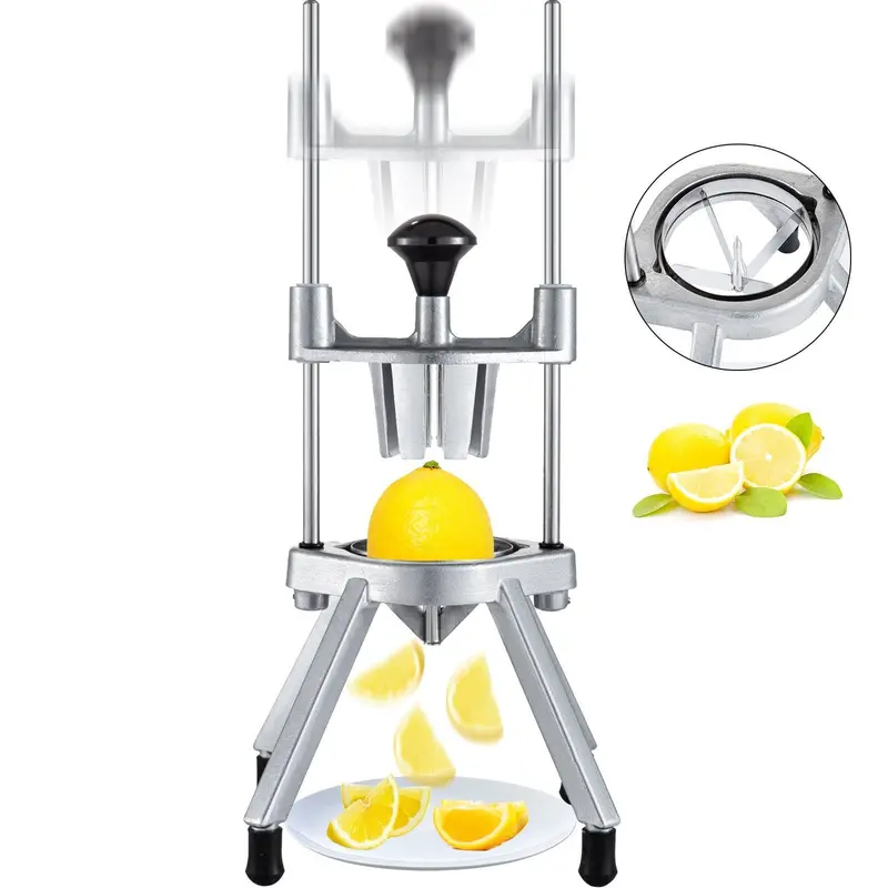 4-Section Commercial Easy Wedger Stainless Steel Blade Fruit Lime Slicer, Lemon Cutter For Home Bar Restaurant 1