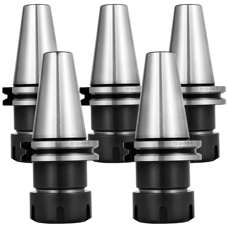 5 Pcs Collet Set, Cat40 Er32 Collet Chuck, For Cnc Engraving Machine & Milling Lathe Tool (Cat40 Er32) 1