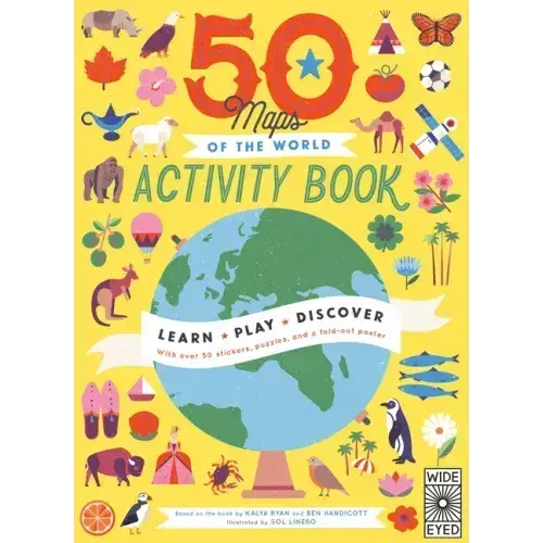 50 Maps Of The World Activity Book: Learn - Play - Discover With Over 50 Stickers, Puzzles, And A Fold-Out Poster - Paperback 1
