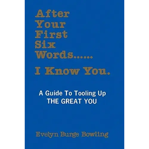 After Your First Six Words... I Know You - Paperback 1