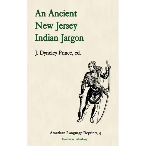 An Ancient New Jersey Indian Jargon - Paperback 1