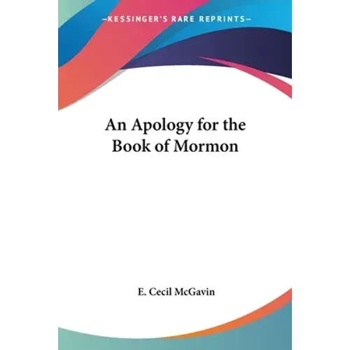 An Apology For The Book Of Mormon - Paperback 1