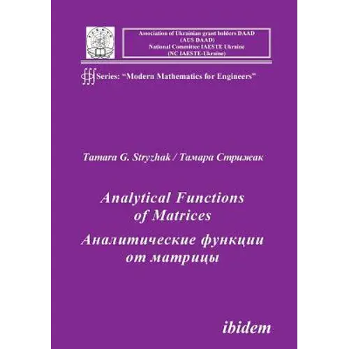 Analytical Functions Of Matrices. - Paperback 1