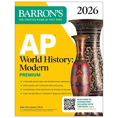Ap World History: Modern Premium, 2026: Prep Book With 5 Practice Tests + Comprehensive Review + Online Practice - Paperback 1