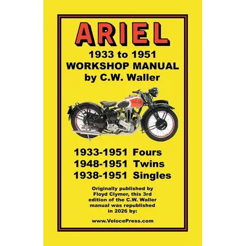 Ariel Motorcycles Workshop Manual 1933-1951 - Paperback 1