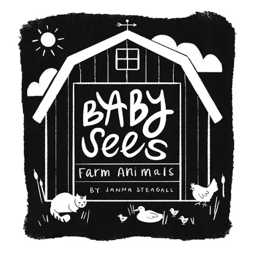Baby Sees Farm Animals: A High-Contrast Board Book For Babies - Board Book 1