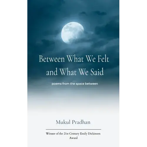 Between What We Felt And What We Said Poems From The Space Between - Paperback 1