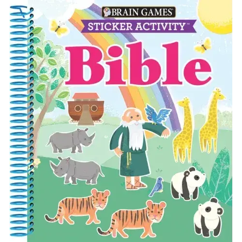 Brain Games - Sticker Activity: Bible (For Kids Ages 3-6) - Spiral 1