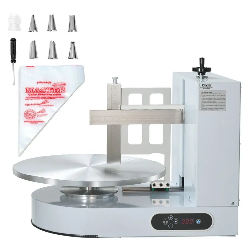 Cake Decorating Machine Cake Frosting Spreading For 4" To 16" Cake White 1