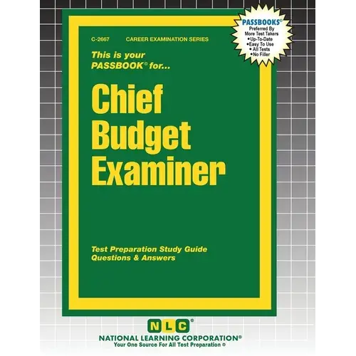 Chief Budget Examiner - Paperback 1