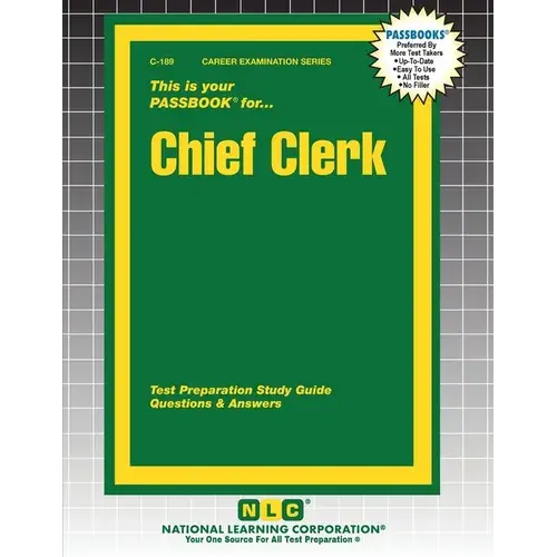 Chief Clerk - Paperback 1