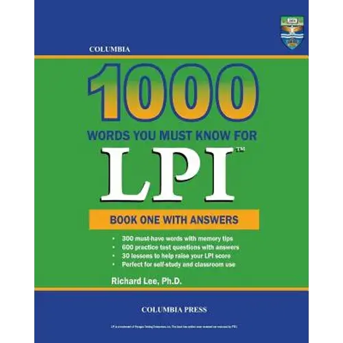 Columbia 1000 Words You Must Know For Lpi: Book One With Answers - Paperback 1