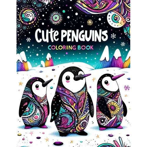 Cute Penguins Coloring Book: Featuring Adorable Penguin Duos And Playful Scenes, This Collection Is Perfect For Spreading Friendship And Happiness - Paperback 1