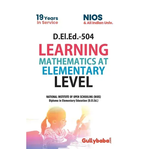 D.El.Ed.-504 Learning Mathematics At Elementary Level - Paperback 1