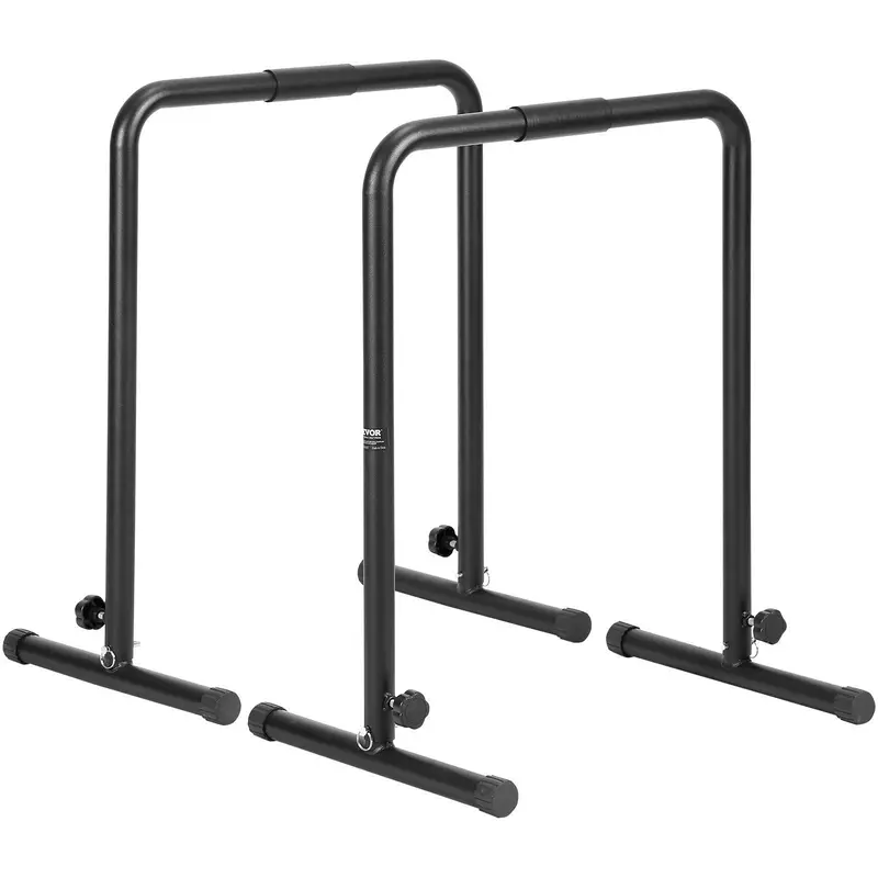Dip Bars, 440 Lbs Capacity, Heave Duty Dip Stand Station With Adjustable Height, Fitness Workout Dip Bar Station Stabilizer Parallette Push Up Stand, Parallel Bars For Strength Training Home Gym 1