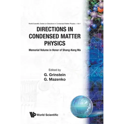 Directions In Condensed Matter Phys (V1) - Paperback 1