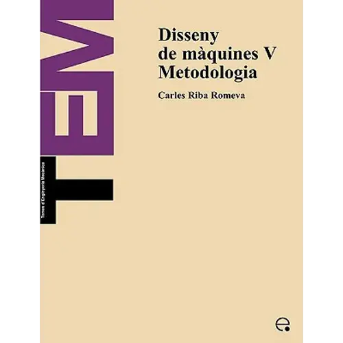 Disseny De Mquines V. Metodologia - Paperback 1