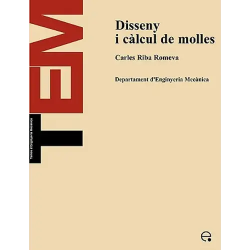 Disseny I Clcul De Molles - Paperback 1