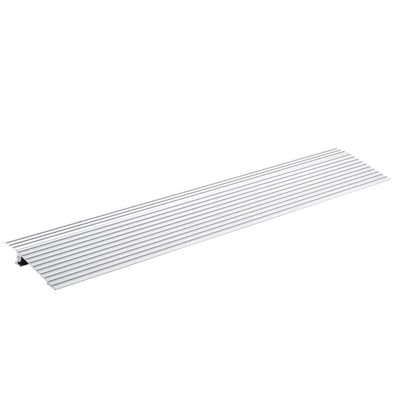 Door Threshold Ramp, 1" Rise, 800 Lbs Load Capacity, Door Ramp For Wheelchairs, Aluminum Threshold Ramp For Doorways, Adjustable Modular Threshold Ramp For Wheelchairs, Scooters, Power Chairs 1