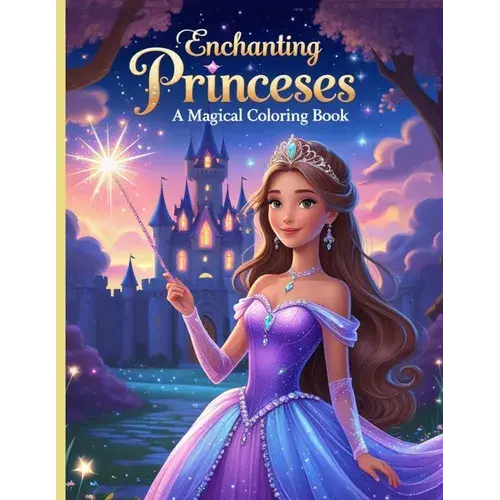 "Enchanting Princesses: A Magical Coloring Book For Kids - Paperback 1
