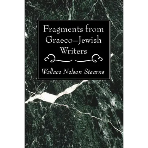 Fragments From Graeco-Jewish Writers - Paperback 1