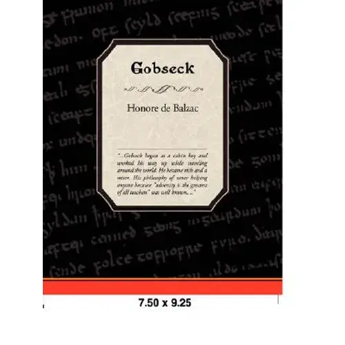 Gobseck - Paperback 1