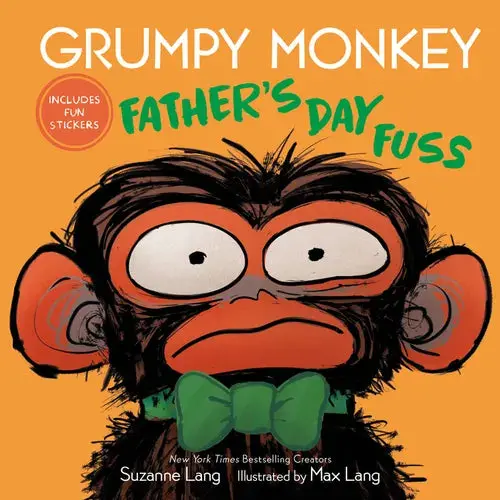Grumpy Monkey Father's Day Fuss: Includes Fun Stickers! - Hardcover 1