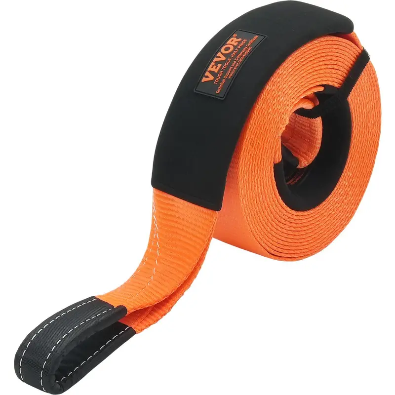 Heavy Duty Tow Strap Recovery Kit 3" X 30 Ft (Mbs-36,000 Lbs) Tree Saver Winch Strap, Triple Reinforced Loop & Protective Sleeves & Storage Bag , 3/4" D-Ring Shackles, For Truck Jeep Suv Atv 1