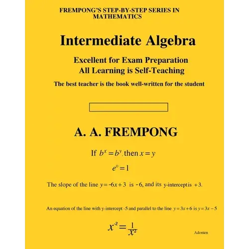 Intermediate Algebra - Paperback 1