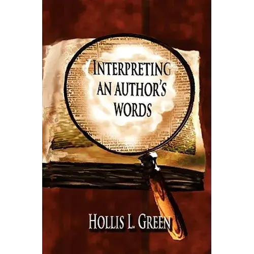 Interpreting An Author's Words - Paperback 1