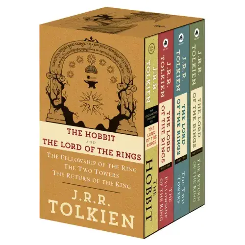 J.R.R. Tolkien 4-Book Boxed Set: The Hobbit, The Fellowship Of The Ring, The Two Towers, The Return Of The King - Boxed Set 1