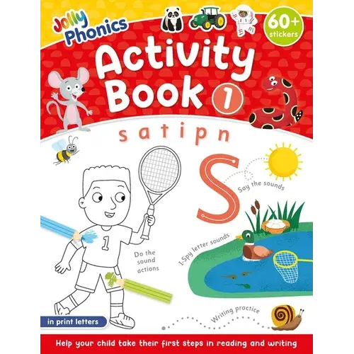 Jolly Phonics Activity Book 1: In Print Letters (American English Edition) - Paperback 1