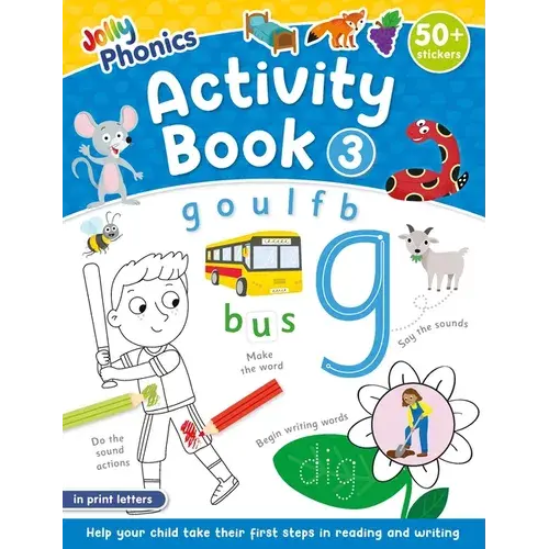 Jolly Phonics Activity Book 3: In Print Letters (American English Edition) - Paperback 1