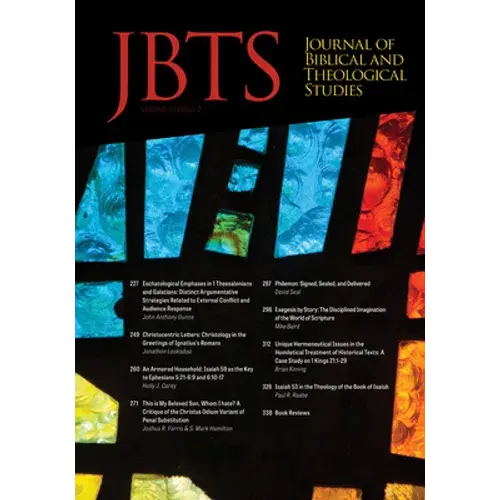Journal Of Biblical And Theological Studies, Issue 3.2 - Paperback 1