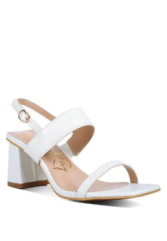 Kirk Elasticated Gussets Block Heel Sandals 1