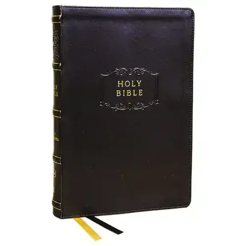 Kjv Holy Bible With Apocrypha And 73,000 Center-Column Cross References, Black Leathersoft, Red Letter, Comfort Print: King James Version - Imitation Leather 1