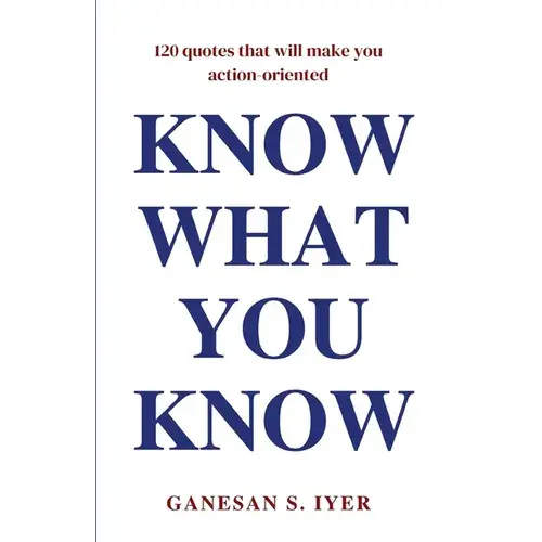 Know What You Know - Paperback 1