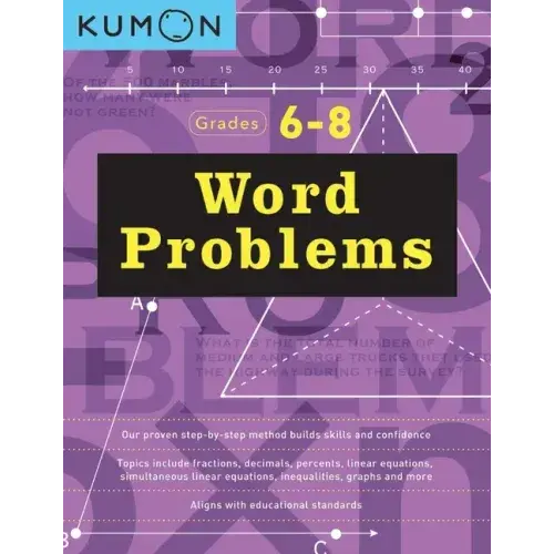 Kumon Word Problems Grades 6/8 - Paperback 1