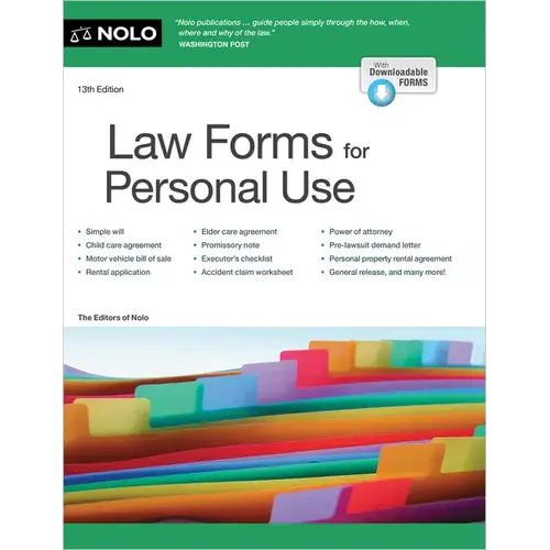 Law Forms For Personal Use - Paperback 1