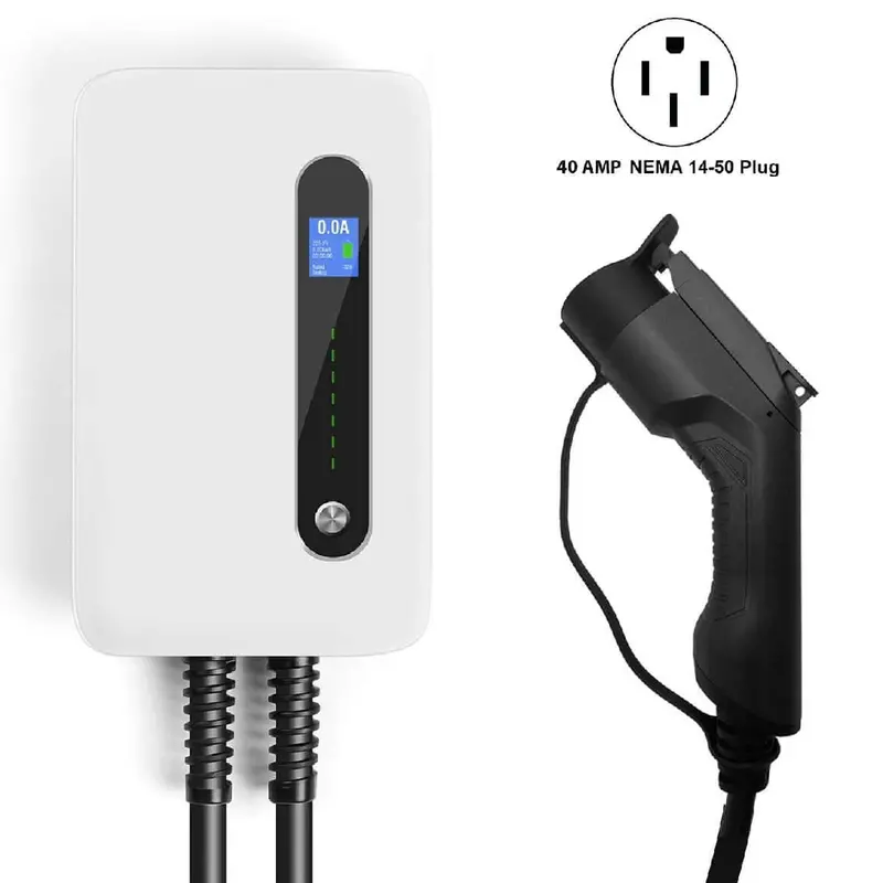 Lectron 240V 40 Amp Level 2 Electric Vehicle (Ev) Charging Station With 20Ft J1772 Cable & Nema 14-50 Plug 1