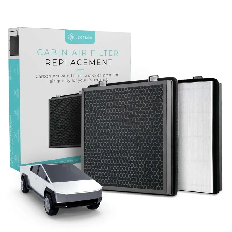 Lectron Cabin Air Filter Replacement For Tesla Model 3/Y (2-Pack) & Cybertruck 2