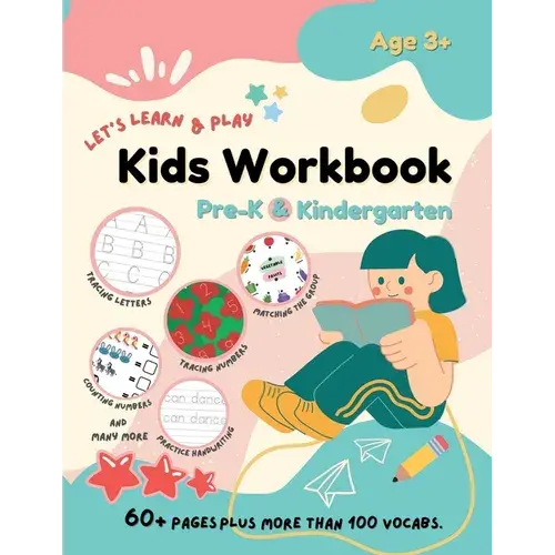 Let's Learn & Play Kids Workbook Pre-K & Kindergarten: A Children Preschool And Kindergarten Activity Book With Colorful 60+ Pages Size 8.5" X 11" (Ag - Paperback 1