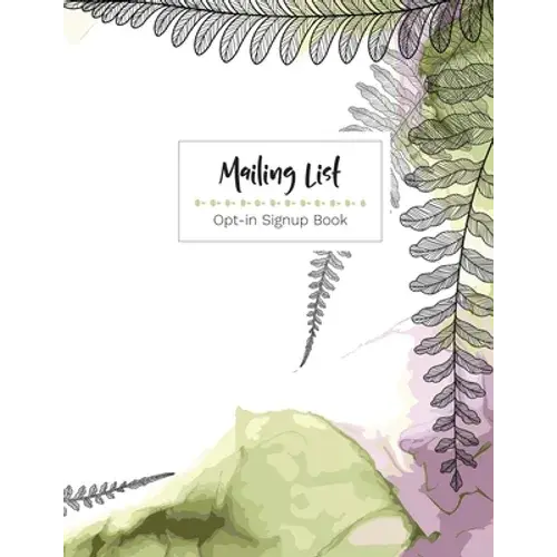 Mailing List - Opt-In Sign Up Book - Paperback 1
