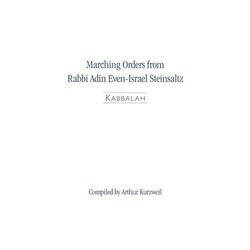 Marching Orders: Kabbalah - Paperback 1