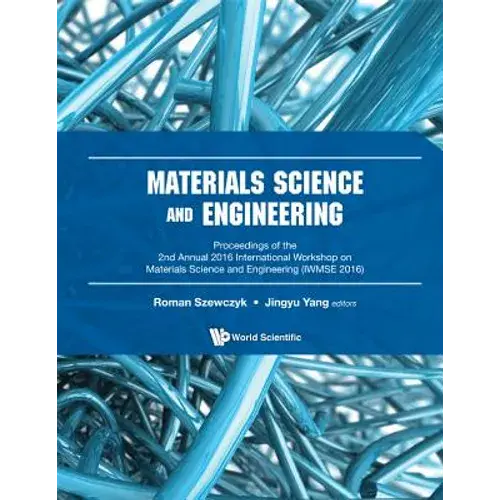 Materials Science And Engineering (Iwmse 2016) - Hardcover 1