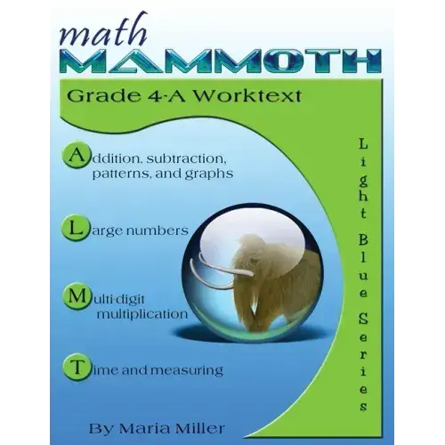 Math Mammoth Grade 4-A Worktext - Paperback 1