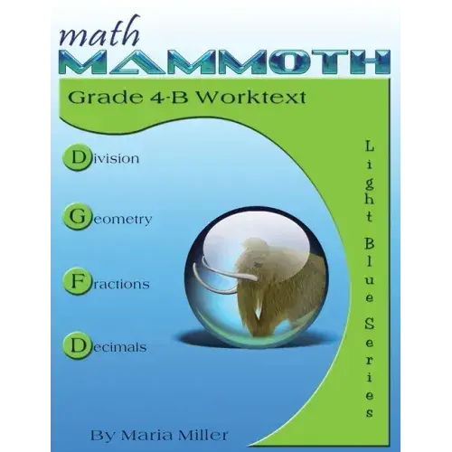 Math Mammoth Grade 4-B Worktext - Paperback 1
