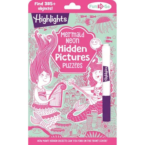 Mermaid Neon Hidden Pictures Puzzles - Paperback 1