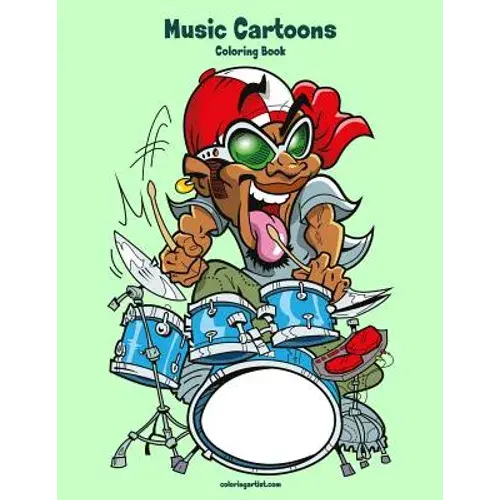 Music Cartoons Coloring Book 1 - Paperback 1